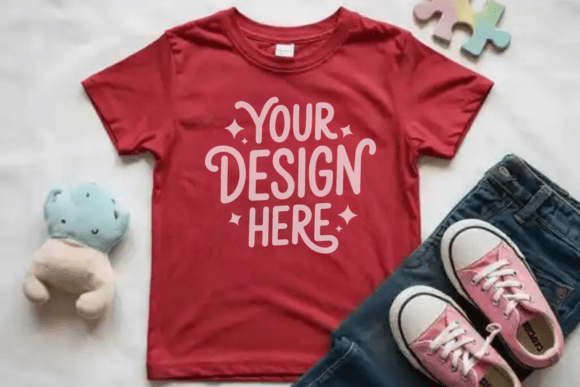 Bella Canvas 3001Y Youth Mockup 1 for Graphics and Product Mockups