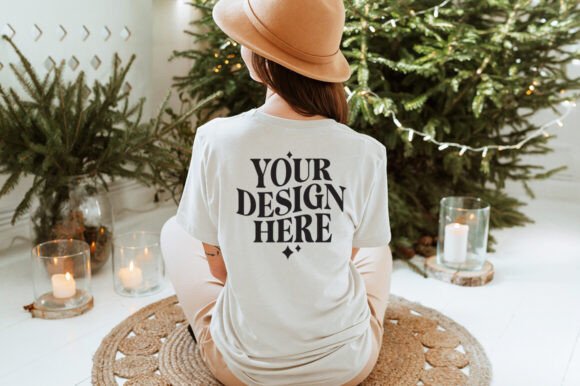 Christmas Bella Canvas 3001 Mockup 23 - A Graphic Design Asset for Product Mockups