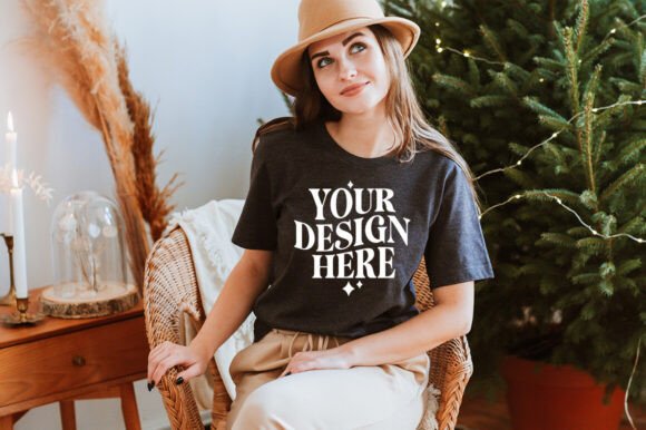 Christmas Bella Canvas 3001 Mockup 28 – A Versatile Graphic Asset for Product Mockups