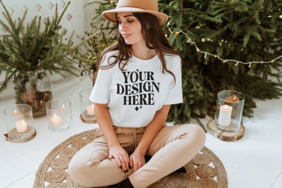 Christmas Bella Canvas 3001 Mockup 6 Graphics Review