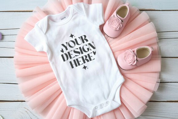 Easter Baby Mockup, Two Baby Bodysuits Review