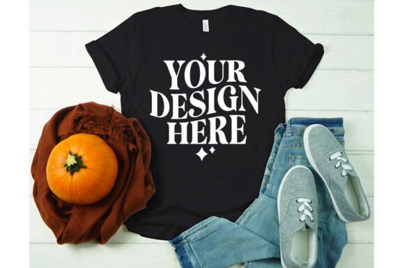 Fall Bella Canvas 3001 Mockup 41 for Graphics and Product Mockups