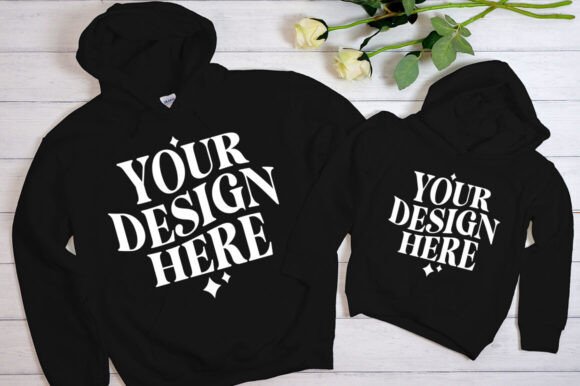 Mommy and Me Royal Black Mockup for Graphics & Product Mockups
