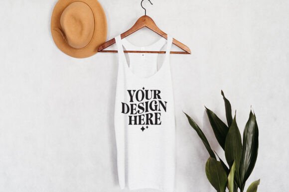 Next Level 1533 Heather White Mockup for Graphics and Product Mockups
