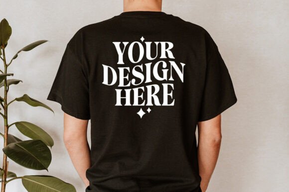 Trendy Gildan 2000 Black Mockup for Graphics & Product Mockups