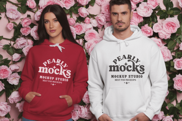 Valentine s Day Couple Hoodie Mockup 1: Essential Graphics for Publishers