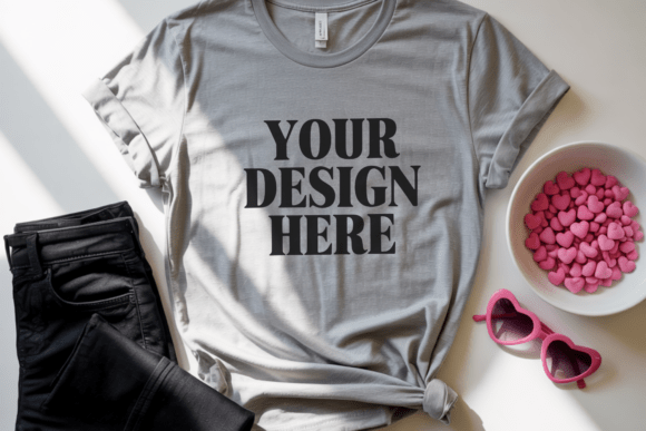 Valentine s Day Flat Lay Shirt Mockup 21: Graphics & Product Mockups Review