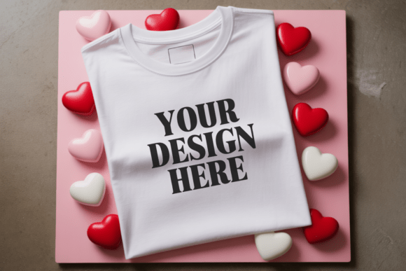 Valentine s Day Flat Lay Shirt Mockup 50: Essential Graphics for Product Mockups